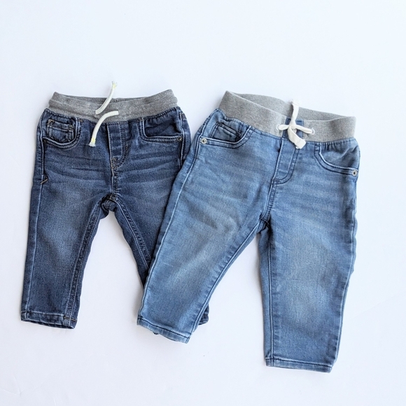 Infant 12M GAP/Cat & Jack Denim Light & Medium Wash Jean Bundle* - Picture 1 of 10
